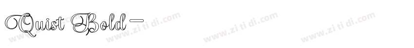 Quist Bold字体转换